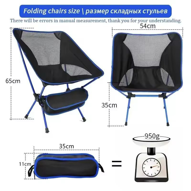 CompactGo Outdoor Folding Chair  Portable Beach  Picnic Seat 10