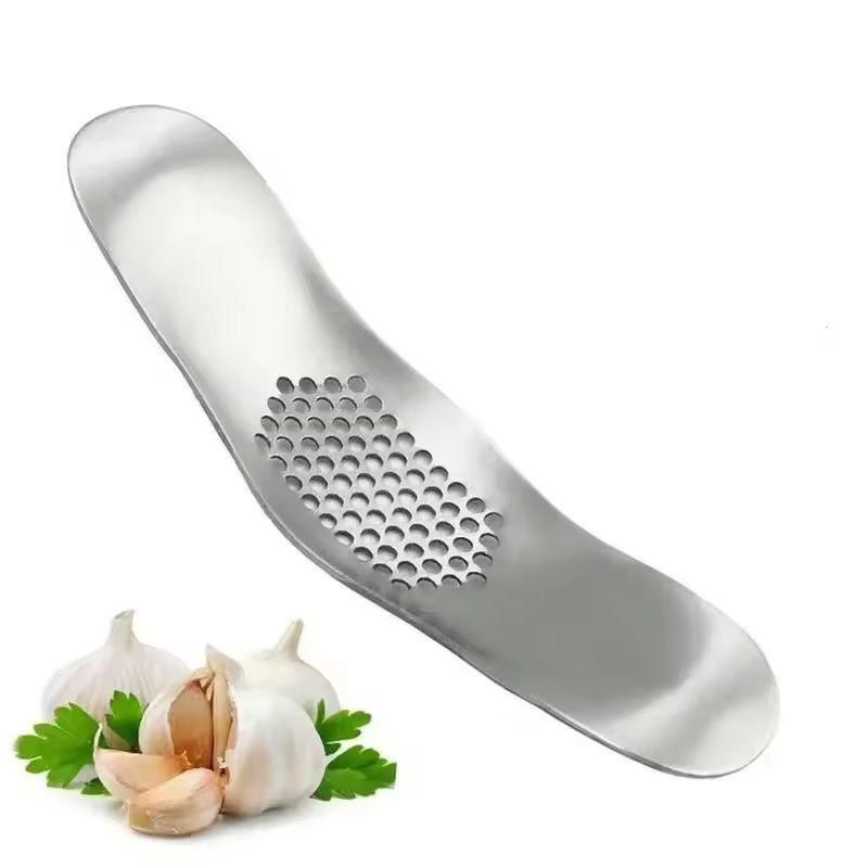 HeavyDuty Stainless Steel Garlic Press  Crusher  Ergonomic Manual Garlic Mincer 5