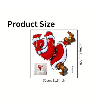 FestiveJoy Santa Bathroom Toilet Sticker 4