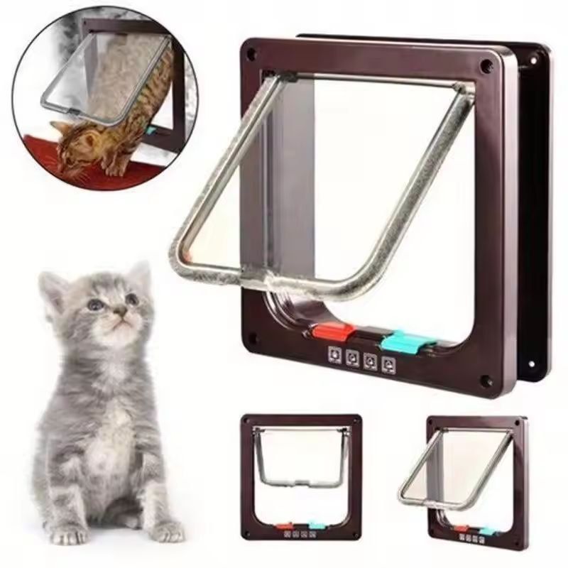 SmartTwoWay Pet Door  Secure Cat  Dog Flap For Easy Entry  Exit 1