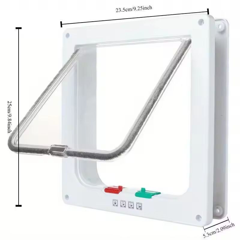 SmartTwoWay Pet Door  Secure Cat  Dog Flap For Easy Entry  Exit 5