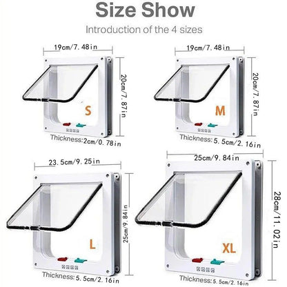 SmartTwoWay Pet Door  Secure Cat  Dog Flap For Easy Entry  Exit 6