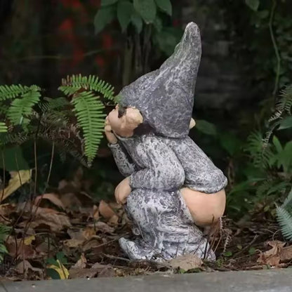 Garden Gnome Laugh  Lawn Resin Statue  Funny Gnome Garden Decor  Outdoor Ornament 2