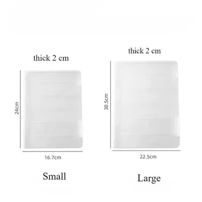 Clear A4 Document Storage Box  Transparent File Case For Office  Home 5