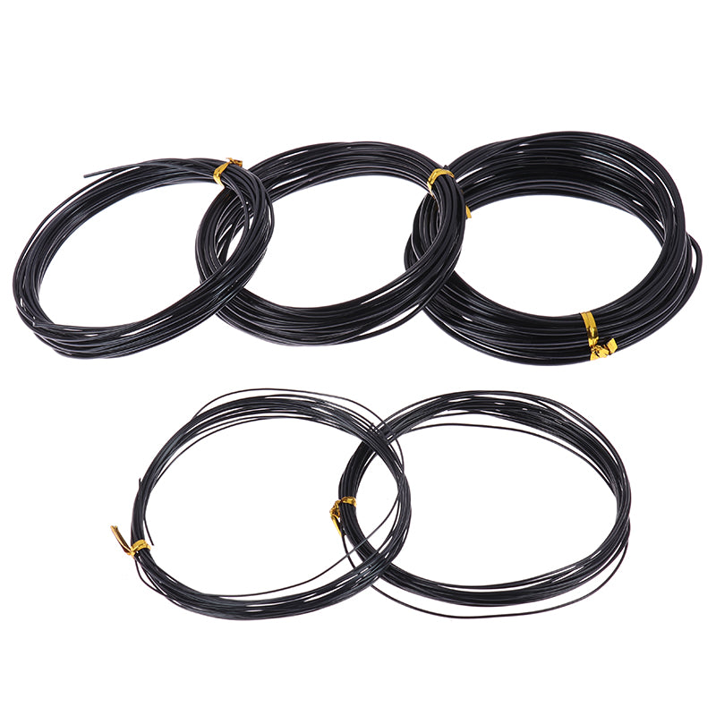 Anodized Aluminum Bonsai Training Wire Total Black Wire for Plant Shapes