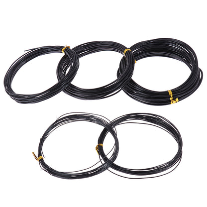 Anodized Aluminum Bonsai Training Wire Total Black Wire for Plant Shapes