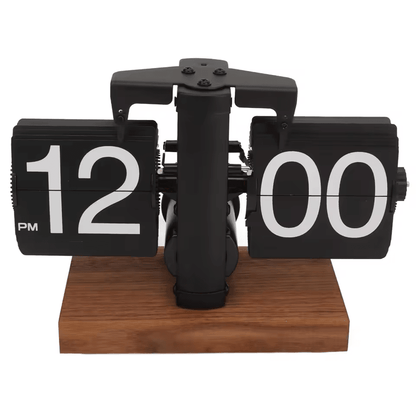 RetroAuto Flip Down Clock  Automatic PageTurning Battery Mechanical Desk Clock 1