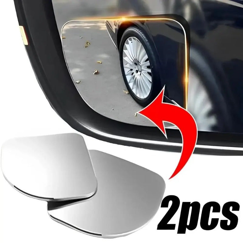 Universal Fit Glass Car Wide Angle Rear View Mirror Adjustable Blind Spot Mirror 3