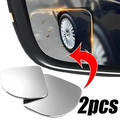 Universal Fit Glass Car Wide Angle Rear View Mirror Adjustable Blind Spot Mirror 3