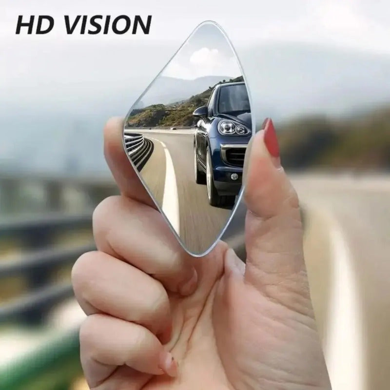 Universal Fit Glass Car Wide Angle Rear View Mirror Adjustable Blind Spot Mirror 4