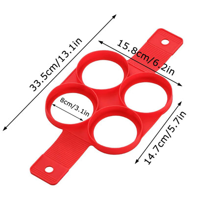 Egg Cooker Nonstick Pancake Maker Silicone Fried Egg Shaper Omelet Mold For Kitchen 8