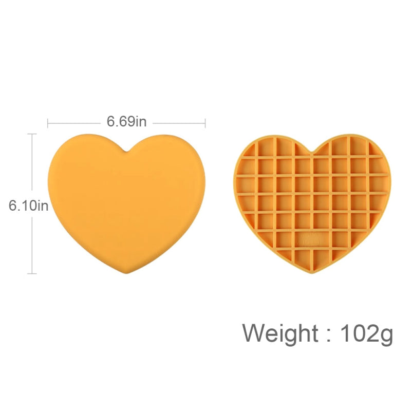 Thicker Drink Cup Coasters, Heat Resistant Silicone Mat, Non-slip Heart-shaped Placemat, Kitchen Table Holder