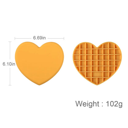 Thicker Drink Cup Coasters, Heat Resistant Silicone Mat, Non-slip Heart-shaped Placemat, Kitchen Table Holder