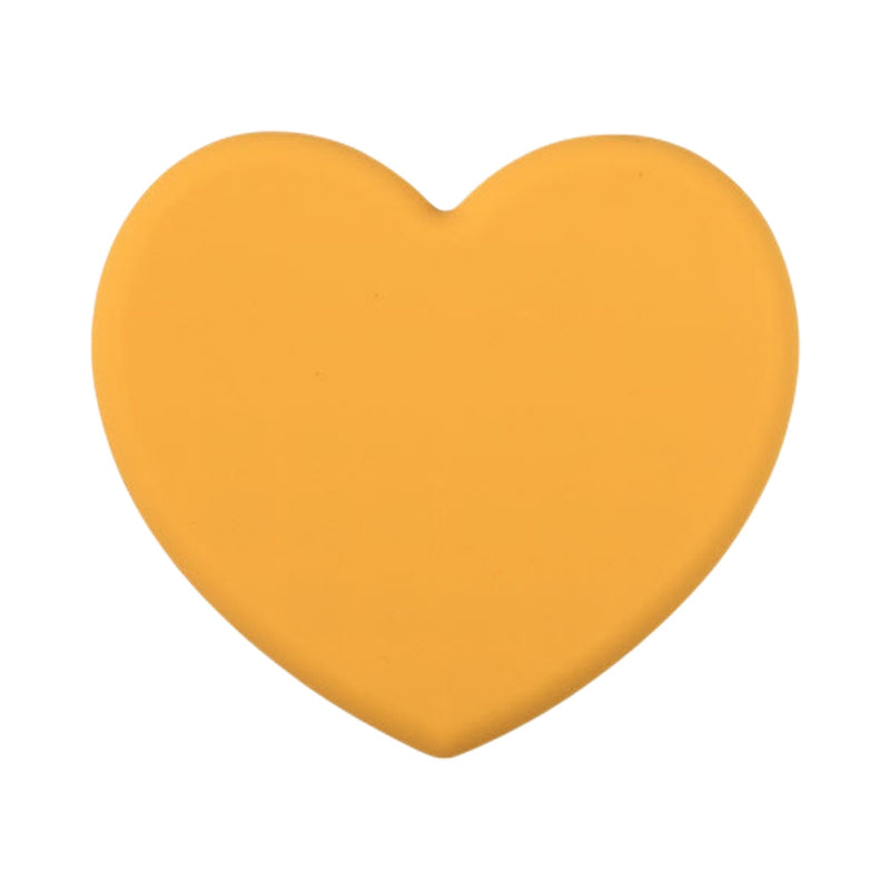 Thicker Drink Cup Coasters, Heat Resistant Silicone Mat, Non-slip Heart-shaped Placemat, Kitchen Table Holder