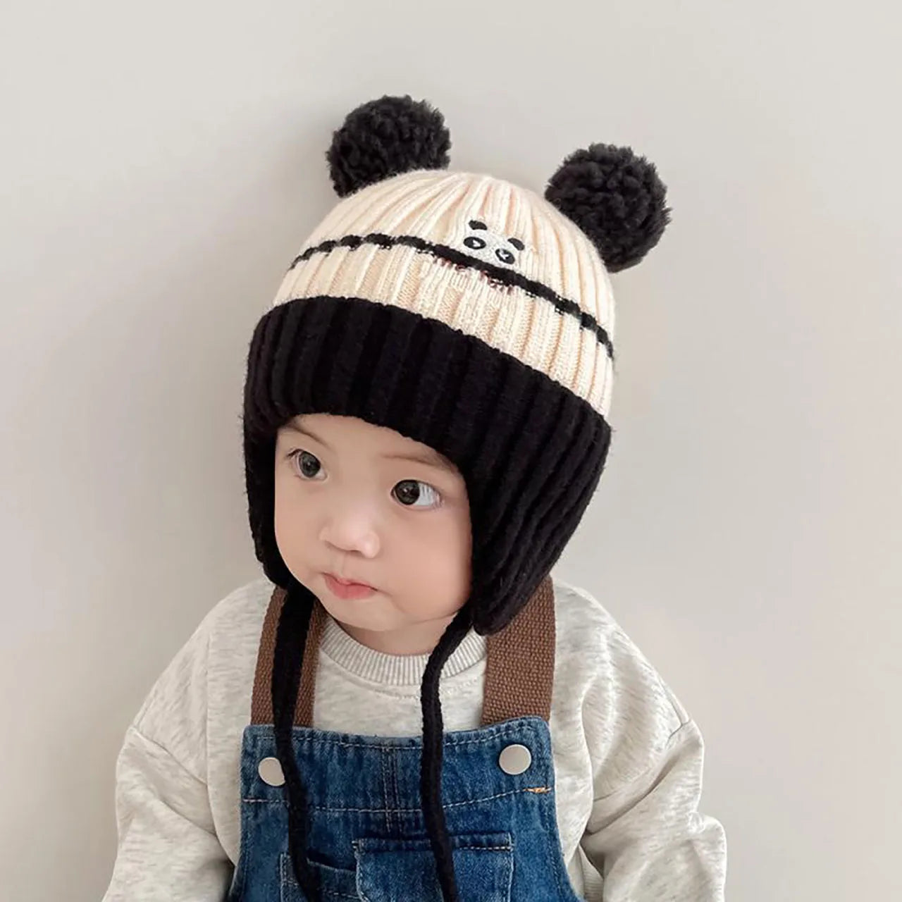 Cute Cartoon Animals Baby Hat Winter Warm Knitted Beanies For Boys And Girls AntiCold Toddler Kids  4