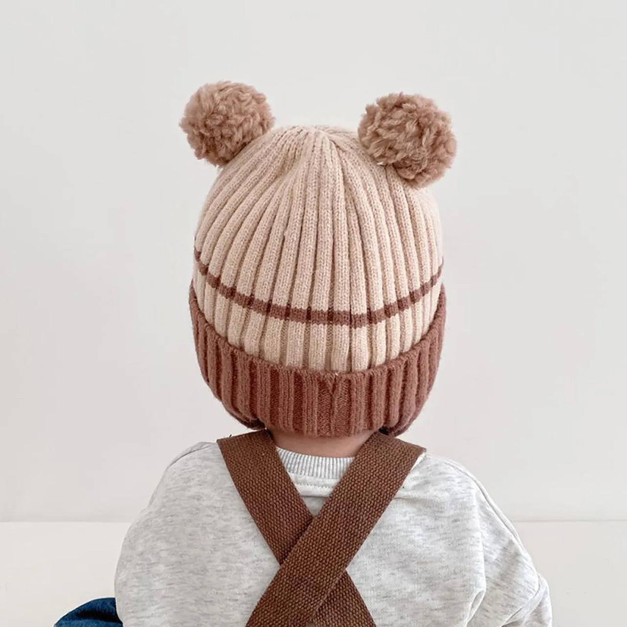 Cute Cartoon Animals Baby Hat Winter Warm Knitted Beanies For Boys And Girls AntiCold Toddler Kids  5