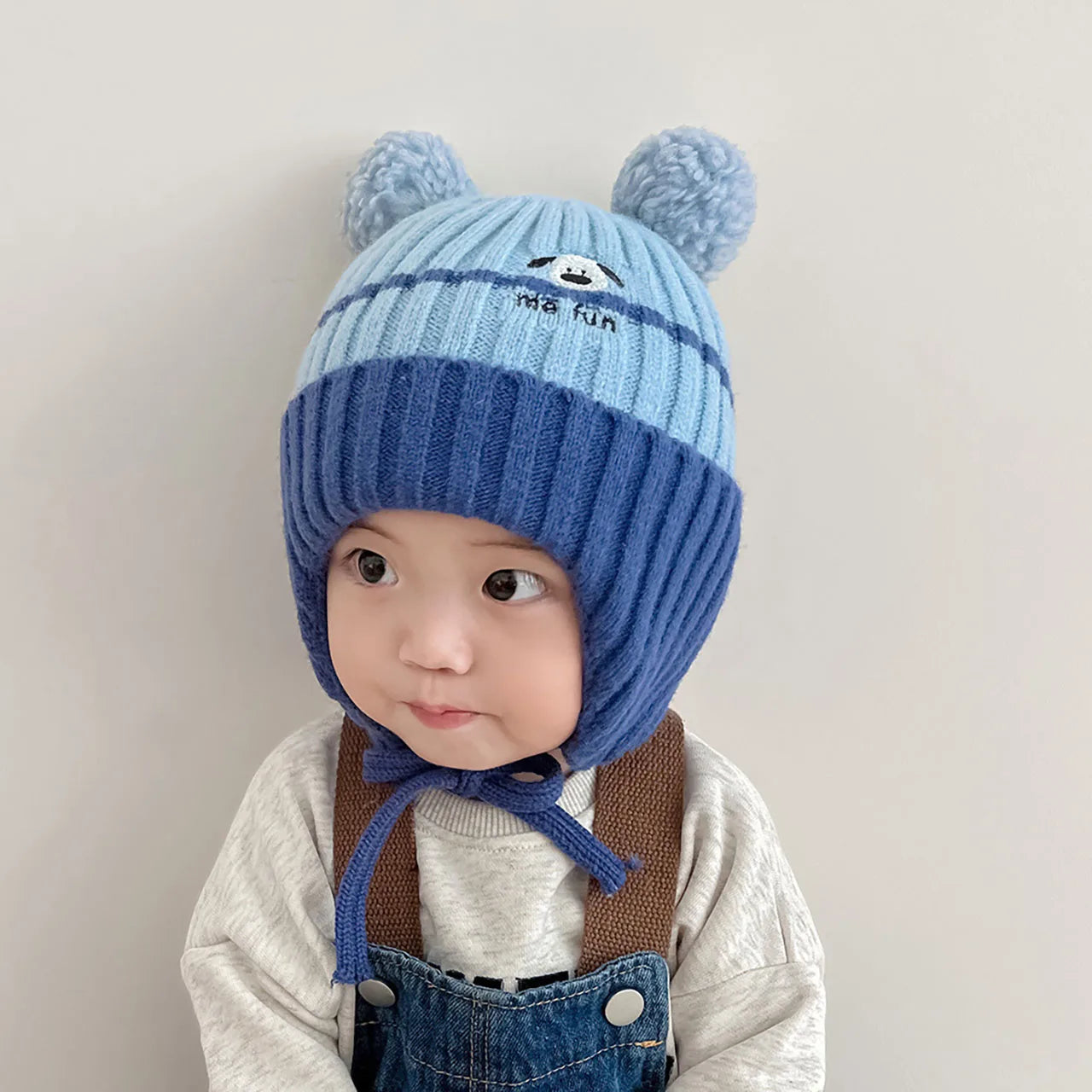 Cute Cartoon Animals Baby Hat Winter Warm Knitted Beanies For Boys And Girls AntiCold Toddler Kids  7
