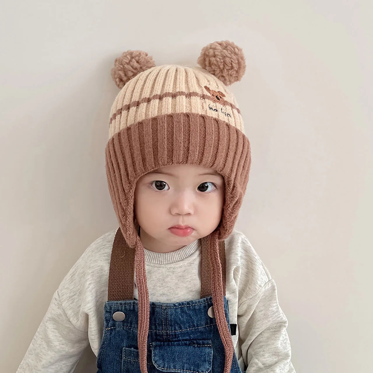 Cute Cartoon Animals Baby Hat Winter Warm Knitted Beanies For Boys And Girls AntiCold Toddler Kids  9