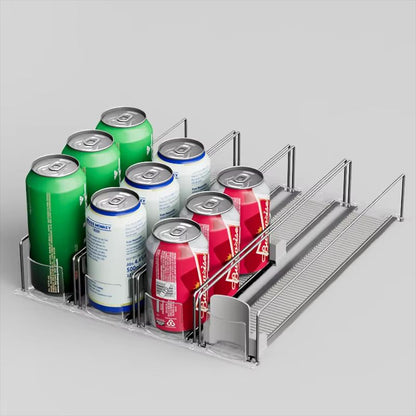Automatic Beverage Pusher Glide Refrigerator Drink Organizer