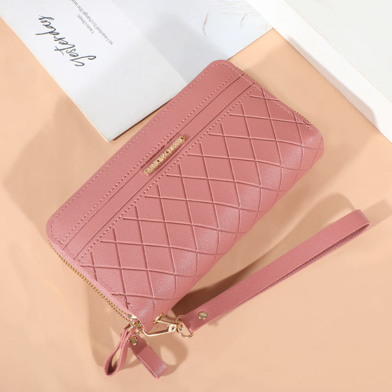 Luxury Womens Wallet Double Zipper Clutch PU Leather Tassel Coin Purse Card Holder Money Phone Bag 5