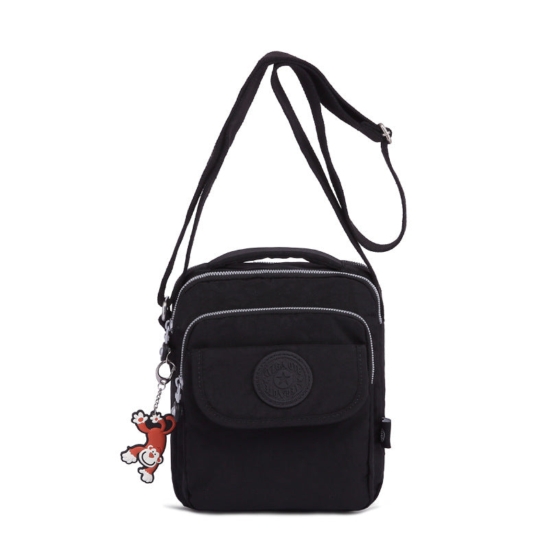 Tegaote Durable Casual Cross Body Bag Lightweight Shoulder Messenger Bag For Men Women Black Red Gr 5