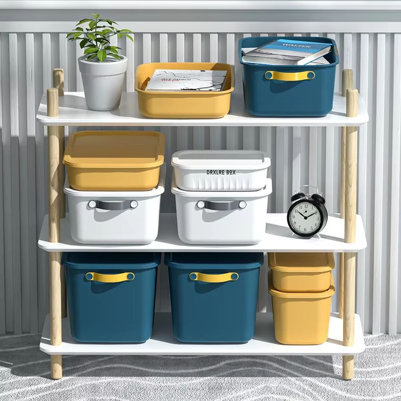 Compact Plastic Storage Box With Lid For Home Organization 1