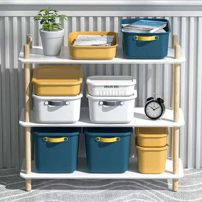 Compact Plastic Storage Box With Lid For Home Organization 1