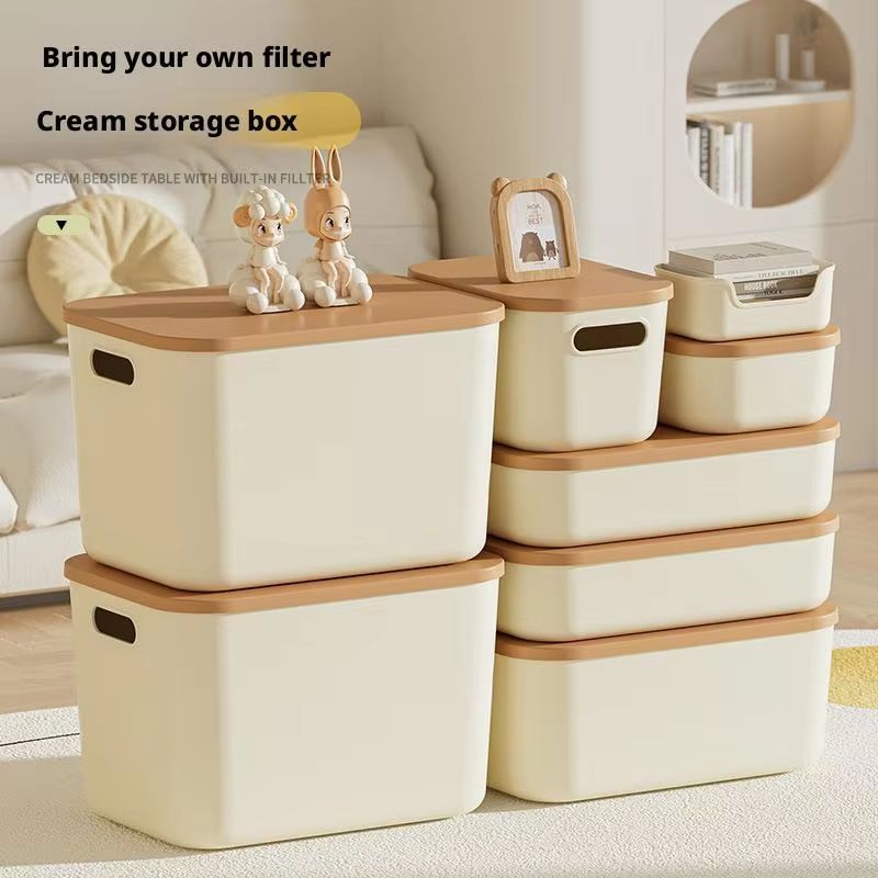 Compact Plastic Storage Box With Lid For Home Organization 3