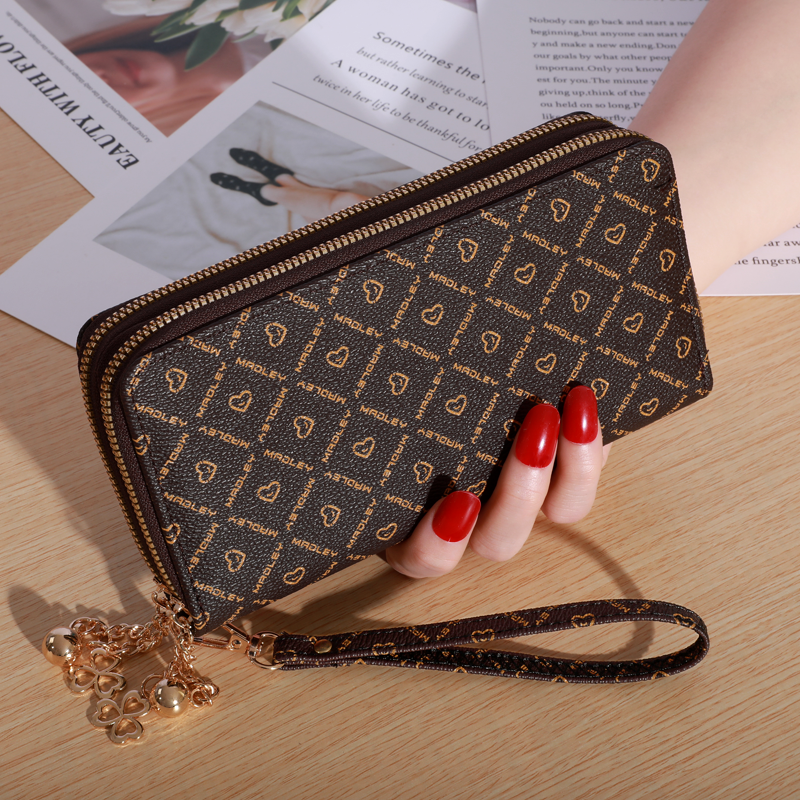 Faux Leather Large Capacity Wallet Casual Multifunctional Zipper Clutch Casual Multifunctional Clut 4