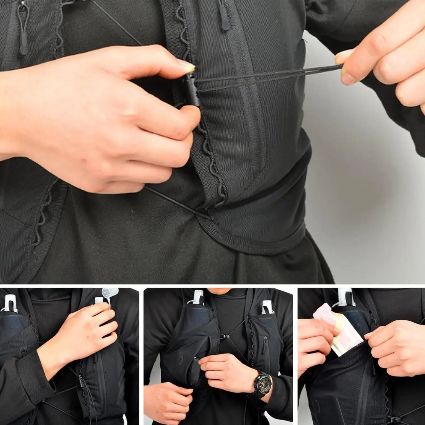Outdoor Running Vest Hydration Vest For Trail Running Elastic Sealing Outdoor Sports Bag For Joggin 1