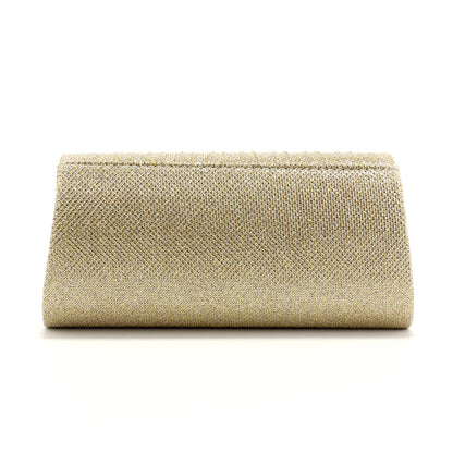 Metallic Ruched Evening Bags Small Envelope Shaped Box Purse for Party Wedding Event Luxury Handbag for Women