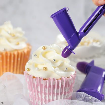 Fondant Cake Decorating Tools, DIY Plastic Pearl Applicator, Pearl Ball Applicator for Sugarcraft Decoration