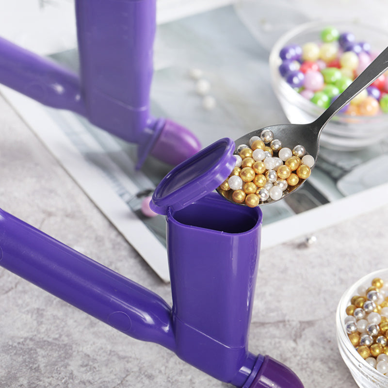 Fondant Cake Decorating Tools, DIY Plastic Pearl Applicator, Pearl Ball Applicator for Sugarcraft Decoration
