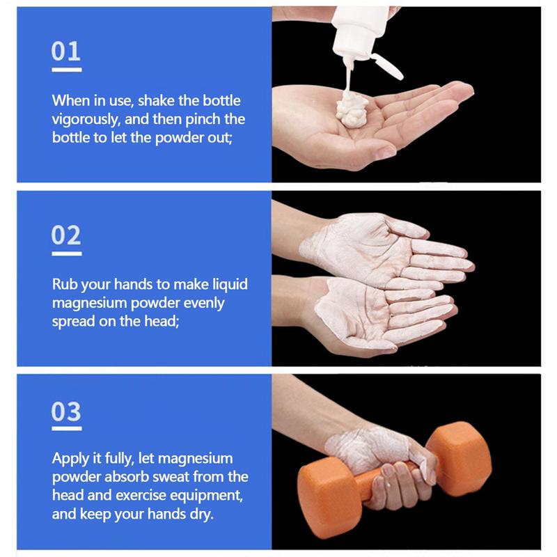 Sports Liquid Magnesium Powder for Fitness, Anti-Slip Cream, Grip for Pole Dancing and Climbing