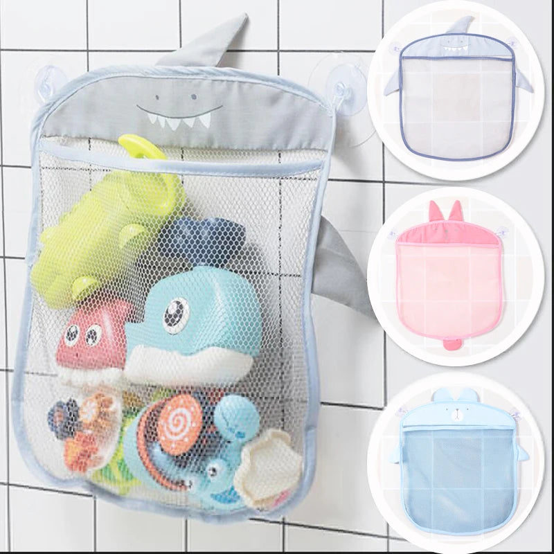Cartoon Animal Baby Bathroom Mesh Bag Kid Basket Sand Toys Storage Organizer For Bath Toys 1