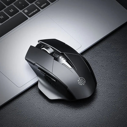 Ergonomic Wireless Mouse, Rechargeable, Silent Power Display, Universal for Laptop Desktop