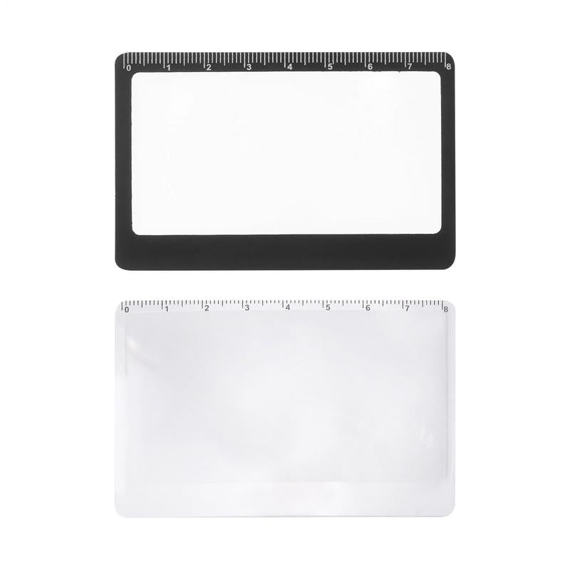 Mini Magnifying Glass Wallet Card Ruler For Reading  Survival 1