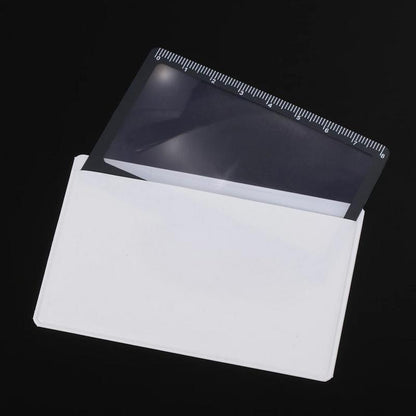 Mini Magnifying Glass Wallet Card Ruler For Reading  Survival 3