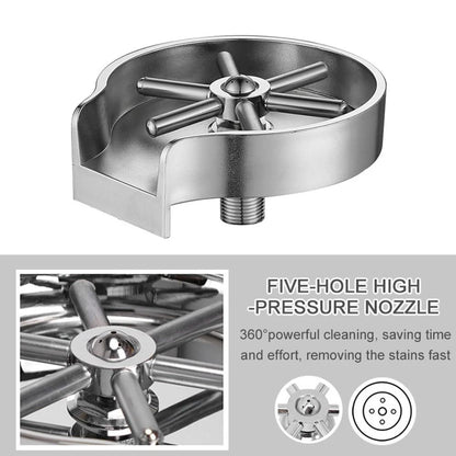 Glass Rinser For Kitchen Sink Bottle Washer Stainless Steel Sink Attachment 4