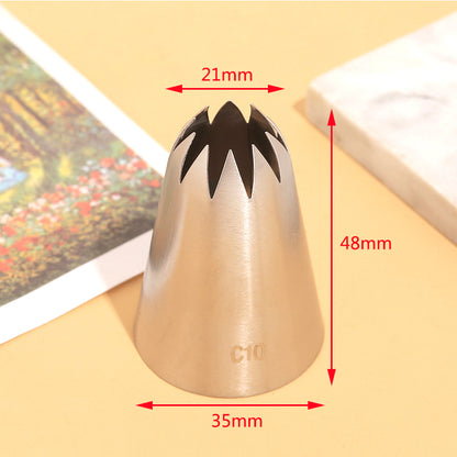 Stainless Steel Icing Tips For Cake Cream Decoration Large Size Piping Nozzle Cupcake Pastry Tools  1