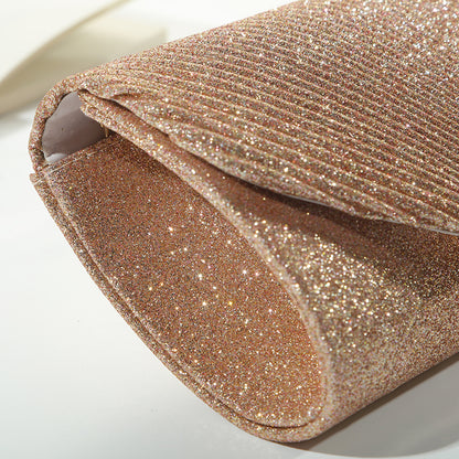 Fashion Elegant Clutch Bag New 2023 Hot Selling Chain Dinner Bag Bride Bridesmaid Lady Handbag Fact 4