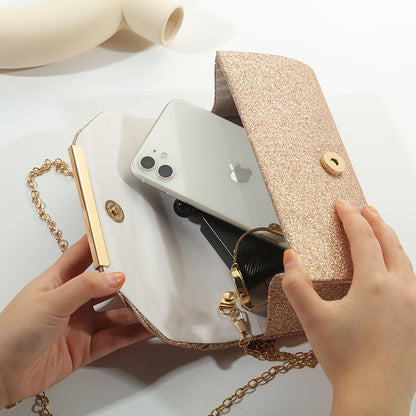Fashion Elegant Clutch Bag New 2023 Hot Selling Chain Dinner Bag Bride Bridesmaid Lady Handbag Fact 5