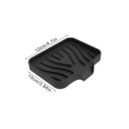 Silicone SelfDraining Soap Tray  Compact Soap  Sponge Holder For Bathroom  Kitchen 14