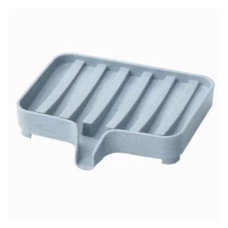 Silicone SelfDraining Soap Tray  Compact Soap  Sponge Holder For Bathroom  Kitchen 17