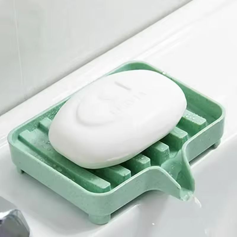 Silicone SelfDraining Soap Tray  Compact Soap  Sponge Holder For Bathroom  Kitchen 18