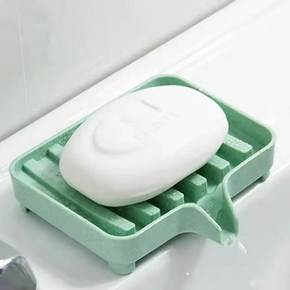 Silicone SelfDraining Soap Tray  Compact Soap  Sponge Holder For Bathroom  Kitchen 18
