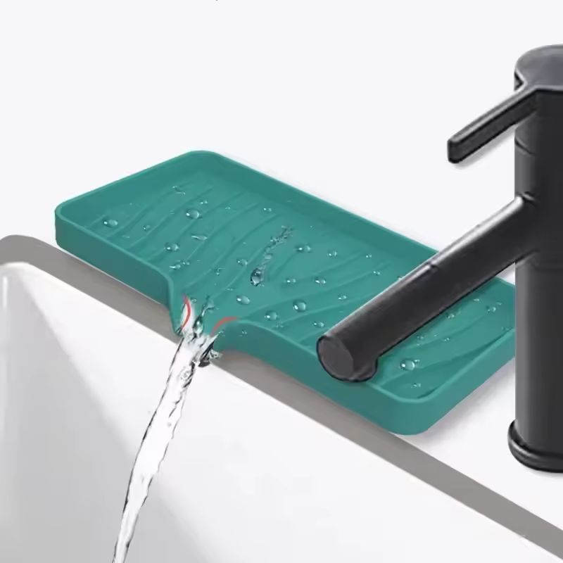 Silicone SelfDraining Soap Tray  Compact Soap  Sponge Holder For Bathroom  Kitchen 2