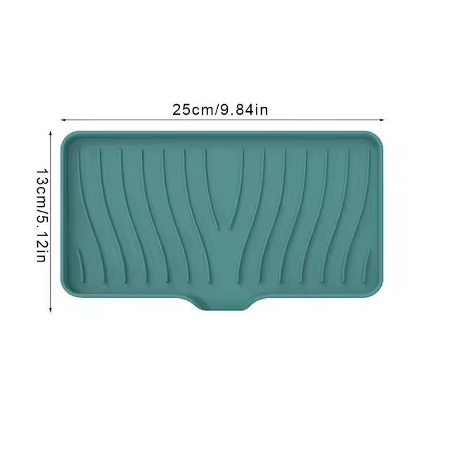 Silicone SelfDraining Soap Tray  Compact Soap  Sponge Holder For Bathroom  Kitchen 7