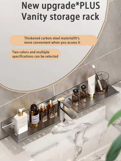Bathroom U Shaped Wall Mounted Over Sink Organizer Shelf 5