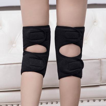 Thickened Plush Twolayer Knee Cover Winter Warm Knee Pad Coldproof Thermal Adjustable Leg Warmer Fo 4